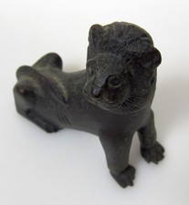 Bronze Lion Statuette Egyptian Figurine MMA Metropolitan Museum of Art 6 oz. picture