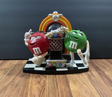 M&M’s Rock & Roll Jukebox Candy Dispenser Red & Green M&Ms - Pre-owned picture