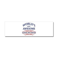 CafePress World's Most Awesome School Bus Driver Car Magnet (867589433) picture