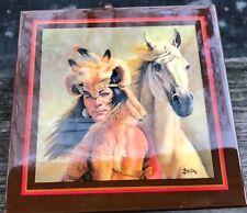 RARE NIB Vintage Gregory Perillo Crazy Horse Wooden Music Box picture