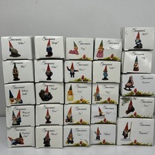 Enesco Klaus Wickl Gnomes Figurine 1993 1994 1995 Garden Miniature Christmas Box picture