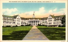 The Sagamore Hotel Green Island Bolton Landing Lake George NY Postcard picture