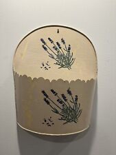 Vintage HandPainted Floral Tin Wall pocket 17”  X 14.5” With Crackled Finish picture