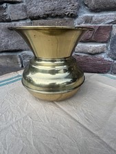 Vintage Brass Spittoon Cuspidor - Farmhouse Planter / Western Decor picture