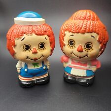 Vintage Raggedy Ann and Andy Ceramic Piggy Banks Made In Japan picture
