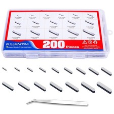 200PCS Round Ended Feather Key, 8MM-30MM Woodruff Key Stock Assortment in 16 Siz picture