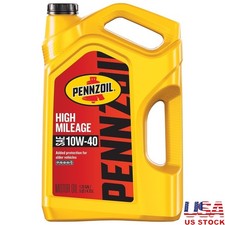 High Mileage 10W-40 Motor Oil Engines 75000 Miles Prevents Sludge Stops Leaks US picture