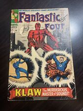Vtg Fantastic Four #56 Klaw the Murderous Master of Sound Marvel Comics picture