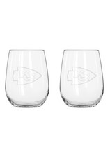 4 Kansas City Chiefs NFL Etched Logo Stemless Glasses ( Super Bowl 58 ) picture