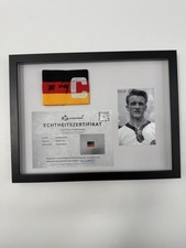 Captain's Armband Werner Olk Signed In Frame Germany Autograph picture