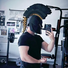 Agamemnon Wearable Helmet Mask Spartan Warrior Greek Odyssey Halloween Cosplay picture