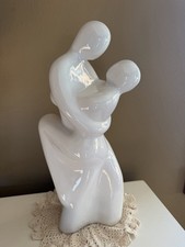 Vintage Royal Haeger Couple Dancing White Art Deco Ceramic Statue 16
