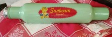 Jadite Rolling Pin W/;sunbeam Bread Advert Logo Never Used Just Displayed picture