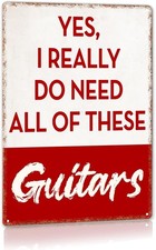 Funny Gifts for Guitar Players Musician Music Tin Metal Signs Home Décor 8x12 picture