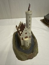 N- Scale Model Castle on Water/Island with Tall Watchtower and Flag #i-8 picture