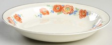 Hall Orange Poppy Rimmed Soup Bowl 226694 picture