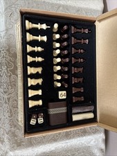 NEW Longaberger All In One Game Accessory Kit 50331 Chess Checkers Backgammon picture
