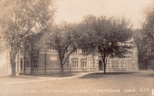 1927 Indianola Iowa Administration Building Simpson College Real Photo RPPC PC picture