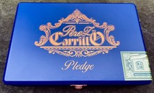 E.P. Carrillo 'The Pledge' Deep Blue Empty Cigar Box, No Cigars picture