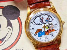DISNEY STORE  VTG DAYDREAMING GOOFY WRIST WATCH NOS NEVER WORN MIB picture