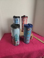 Vtg Starbucks Tumblers Lot Of 4 Pristine Condition picture
