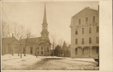 Foxcroft Maine ME Monument Square c1910s Real Photo Vintage Postcard picture