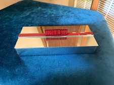 Vintage Chase Art Deco Studio Chrome Bakelite Tobacco Cigarette / Match Box picture
