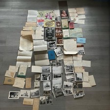 WWII 1941–1963 FAMILY EPHEMERA LOT LETTERS PHOTOS DOCUMENTS EDUCATION picture