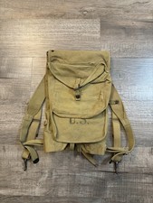 WW2 USGI M1928 Haversack Pack B-G Inc. 1942 W/ Meat Can Pouch picture