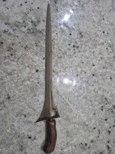 ANTIQUE INDONESIAN JAVANESE KERIS KRIS DAGGER DAMASCUS CARVED WOOD KNIFE SWORD picture