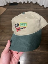 Vintage Extremely Kool Cigarettes Khaki Green Strapback Hat Embroidered picture