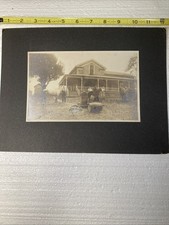 Antique Vintage Americana Family Farmhouse 1908-1909. Two Pictures. picture