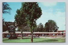 Postcard Huntsville, AL-Alabama, Charron Motel, 1950's Cars ~ Unposted picture