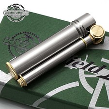 Douglass Field L Stainless Silver Brass Original Box Oil Lighter Made In Japan picture