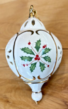 2013 Holiday Lenox Porcelain Pierced Ornament 5 in. Spire shape picture