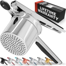 PriorityChef Large 15oz Potato Ricer, Heavy Duty Stainless Steel Potato Mashe... picture