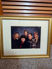 Color Framed Family Group Portrait/Brock Family, Vintage Era 1980s picture