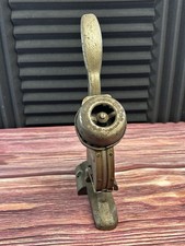 Vintage Bates Automatic Eyeleter Eyelet Fastener Press Orange NJ USA Cast Iron picture