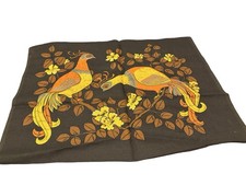 Vintage 1970s Swedish Textile Wall Hanging Bird J Engman Retro Fabric Bonad picture