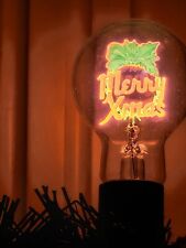 AEROLUX Electric Flowers VINTAGE  LIGHTBULB Merry Xmas Merry Christmas light picture