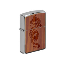 Zippo Lighter - Woodchuck Dragon on Cedar picture
