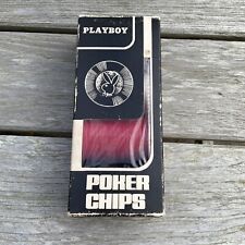 Playboy Poker Chips Vintage 1974 Complete Set of 100 Interlocking Poker Chips picture