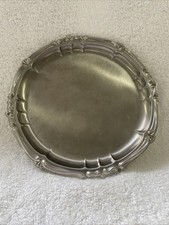 Vintage Alfra Alessi Stainless Steel Bread Fruit plate Round Italy 7” picture