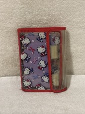 VTG Vinyl Sanrio Hello Kitty Planner /Organizer /Binder 1976 2002 USED  picture