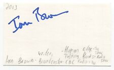 Ian Brown Signed 3x5 Index Card Autographed Signature Journalist picture