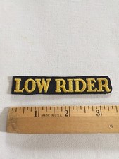 Low Rider Patch Embroidered , Vintage Rare Beautiful Automobilia picture