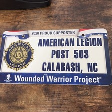 wounded warrior project license plate Post 503 Calabash,Nc picture