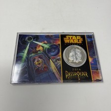 Star Wars Weekends DISNEY 2014 silver plated coin PASSHOLDER picture