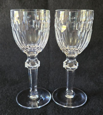 Waterford Cut Crystal Curraghmore Port Wine Sherry Sipping Glasses Stems 5 7/8