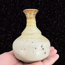 Stoneware Studio Art Pottery Vase Hand Made Vase Crafted Speckled Vintage 4.5”T picture